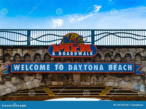 Welcome To Daytona Beach Editorial Photo 34385431