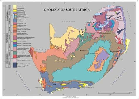 Harta Geologica A Africii De Sud Profu De Geogra