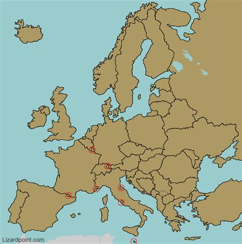 Map Of Europe Unmarked Download Them And Print