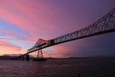 Sunset At The Astoria Megler Bridge Over Columbia River Smithsonian