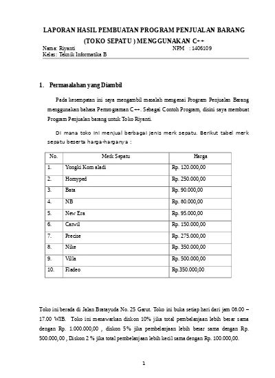 Detail Contoh Laporan Penjualan Koleksi Nomer 35