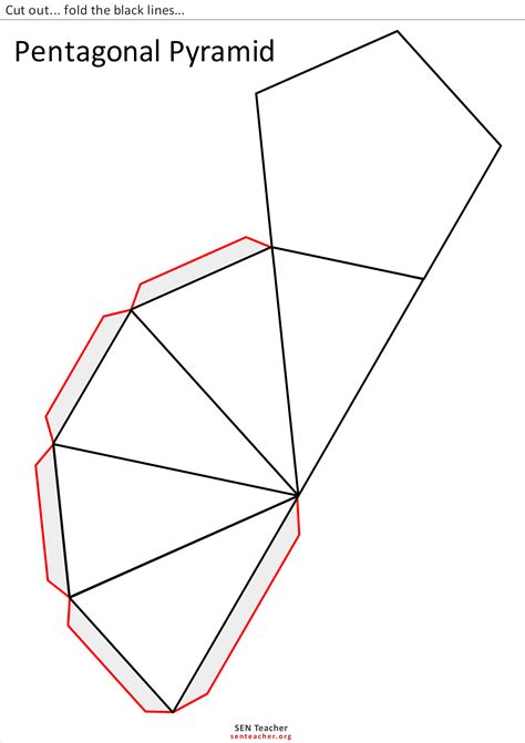 Geoluriemst Net Pentagonal Pyramid