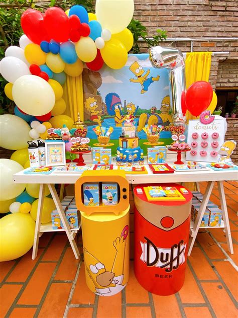 The Simpson Birthday Party Ideas Photo 1 Of 10 Catch My Party
