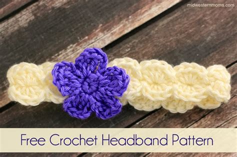 Free Crochet Flower Headband Pattern