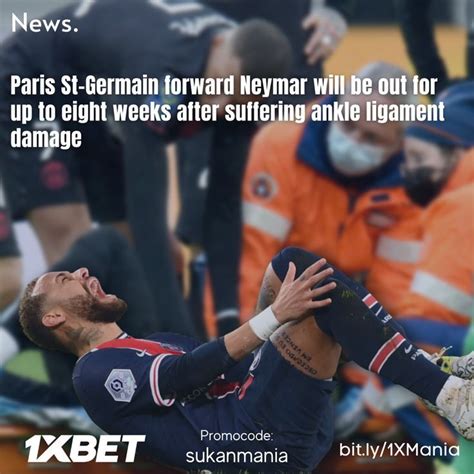 Neymar Will Be Out For Up To Eight Weeks After Suffering Ankle Ligament Damage Neymar Ankle