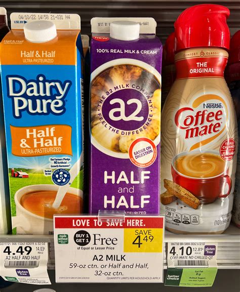 A2 Milk Half And Half Just 125 At Publix Regular Price 449