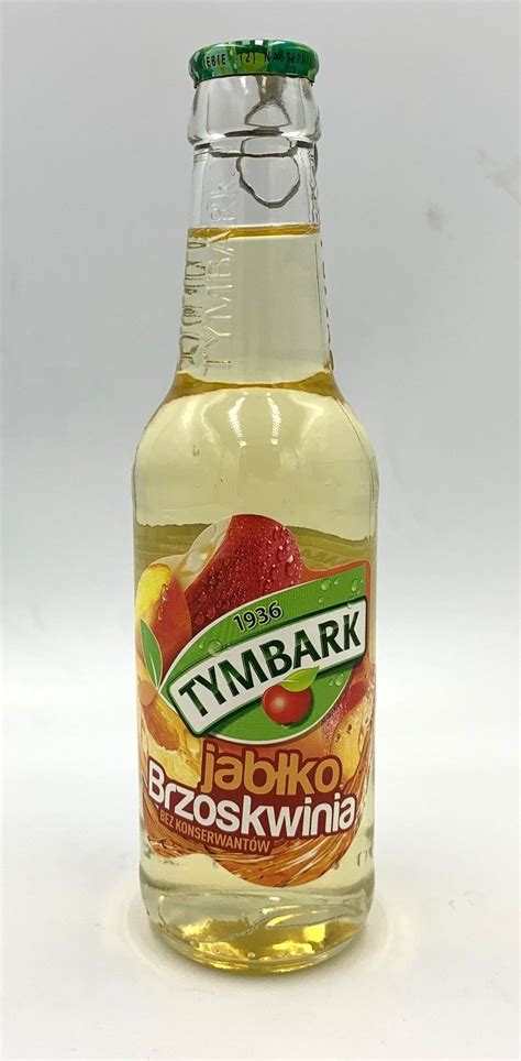Tymbark Apple Peach Glass Bottle 250 ml | BEVERAGES \ Tymbark OFFER ...