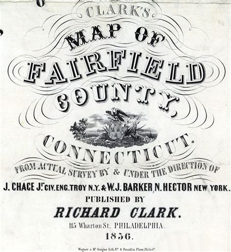 1856 Map Of Fairfield County Connecticut Genealogy Etsy
