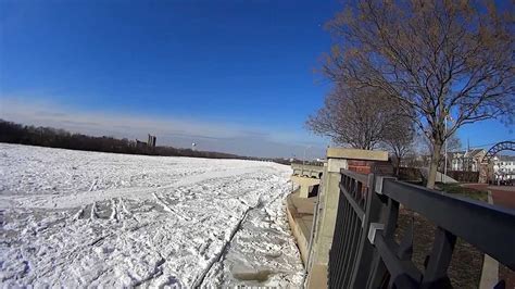2014 Snowstorm Icy Delaware River Youtube
