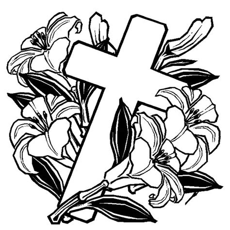 Easter Cross Coloring Page Easter Cross Coloring Page Coloring Sun