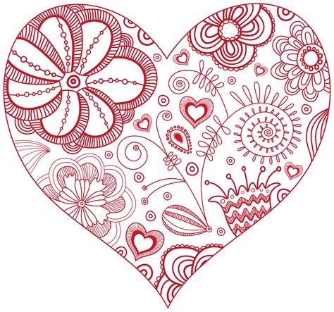 Decorative Red Heart Png Clip Art Image Clip Art Library