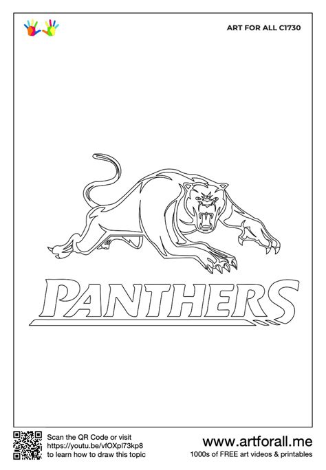 How To Draw The Penrith Panthers Logo National Rugby League