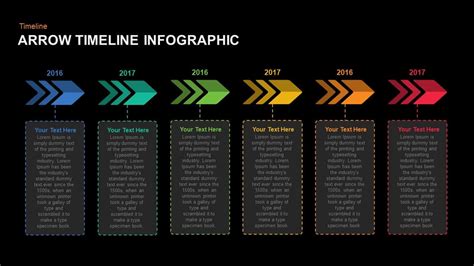 Animated Arrow Timeline Powerpoint Template And Keynote Slide