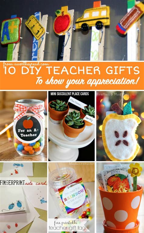Gift ideas for teachers handmade. 10 DIY Teacher Appreciation Gift Ideas