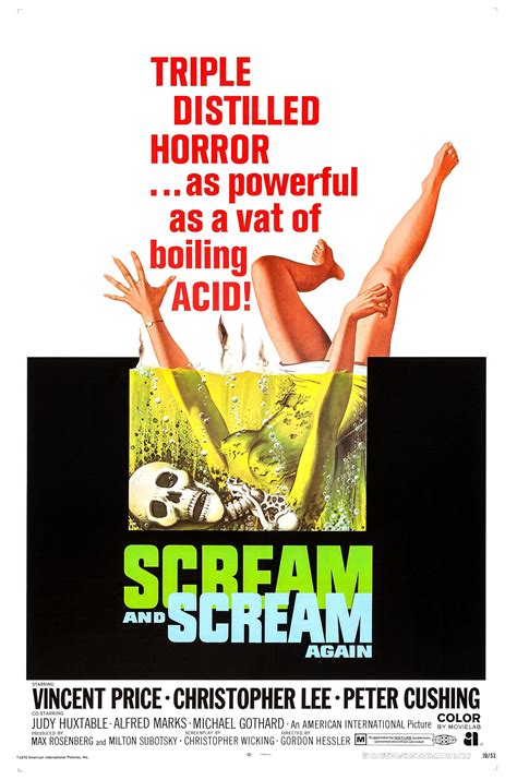 Scream And Scream Again Starring Peter Cushing Christopher Lee And Vincent Price