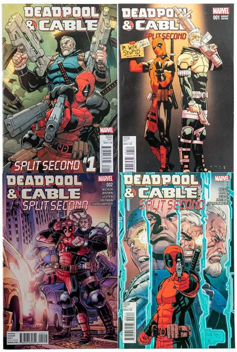 Deadpool And Cable Split Second 1 3 1 Variant 2016 Marvel Unread
