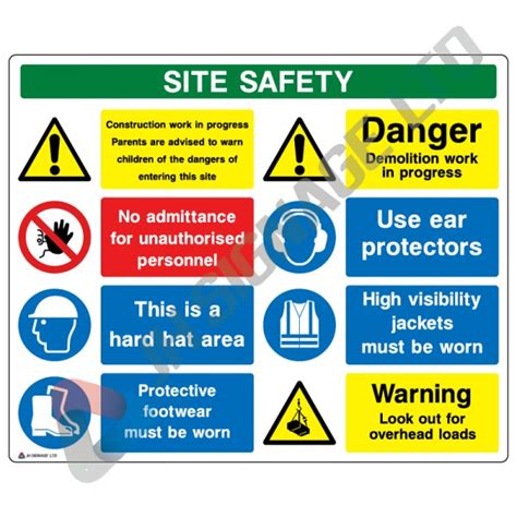 Site Safety Notice Board Jh Signage