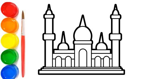 Menggambar Dan Mewarnai Masjid