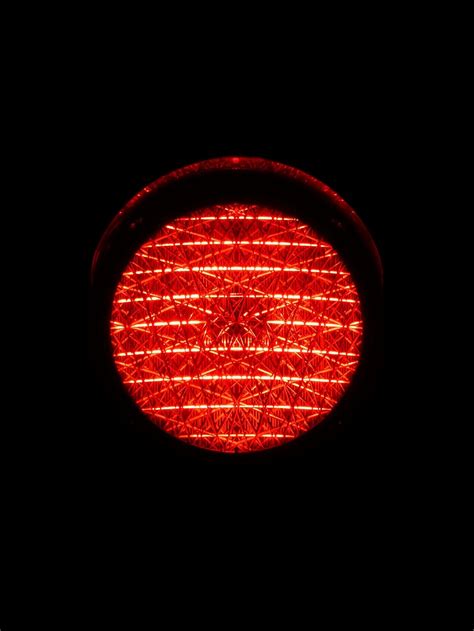 Red Plastic Case Traffic Lights Red Light Red Light Traffic Signal