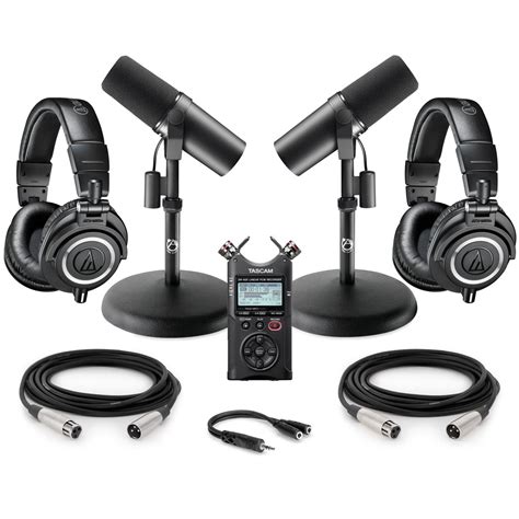 Two Person Podcast Studio Equipment Package With 2 Shure Sm7b