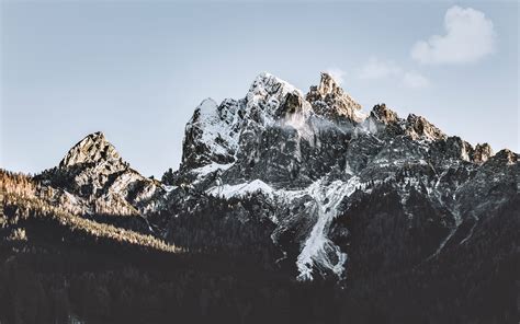 Download Wallpaper 3840x2400 Mountains Peaks Snowy Rocks Landscape