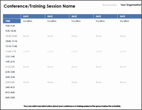 conference room schedule template sampletemplatess