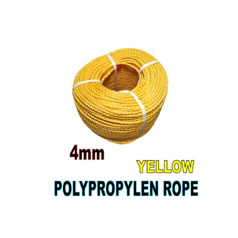 Buy Polyethylene Rope Pe Rope 4mm Yellow All Purpose Utility Rope