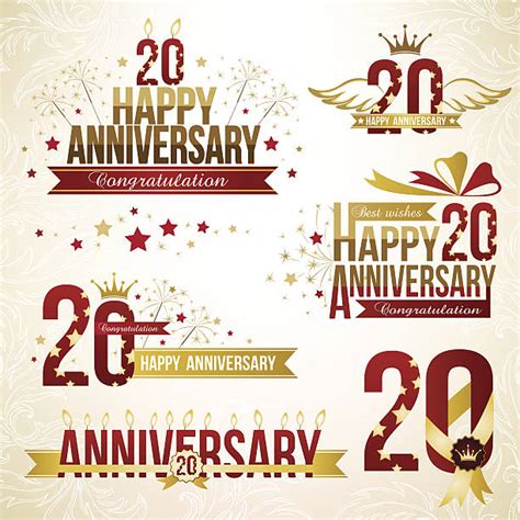 Best 20th Anniversary Illustrations Royalty Free Vector Graphics