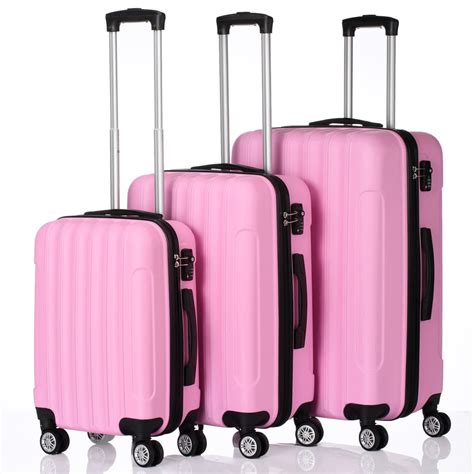 3 In 1 Multifunctional Large Capacity Traveling Storage Suitcase Pink