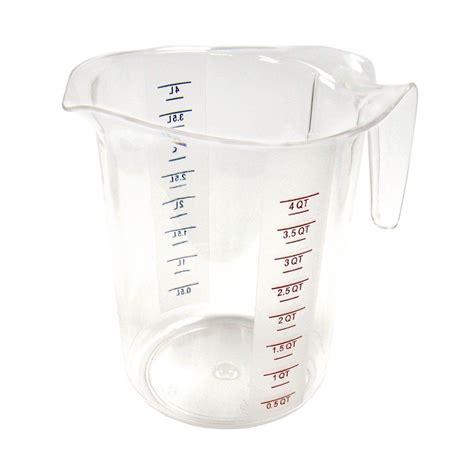 Winco Polycarbonate Measuring Cup 4 Quart In 2022 Measuring Cups