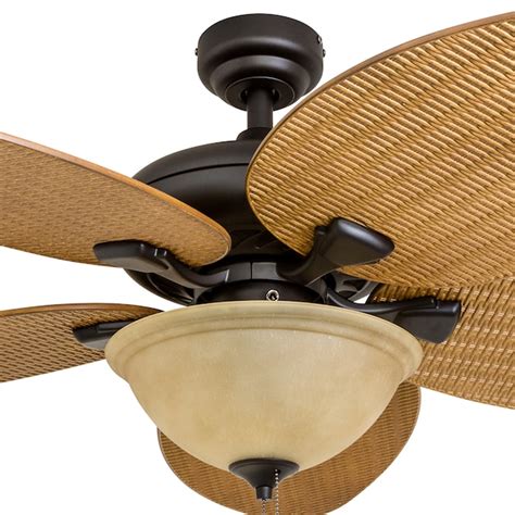 Honeywell Palm Valley 52 In Bronze Led Indooroutdoor Downrod Or Flush