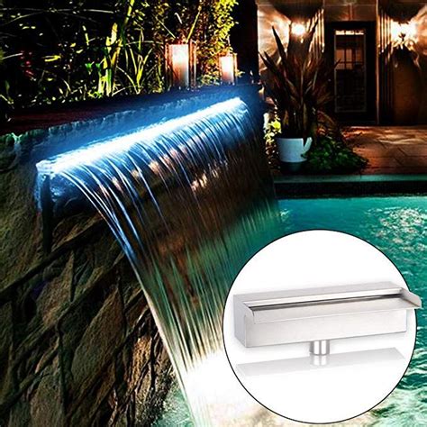 Yuda 12 Lighted Pool Fountain With Led 7 Color Changing