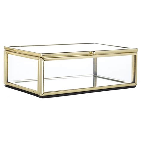 Gold Edged Glass Box Hobby Lobby 1119734 Glass Display Box Glass Boxes Decor