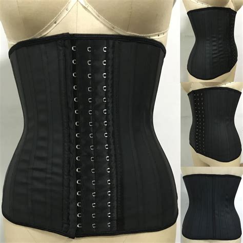 2017 latex waist trainer corset belly slimming underwear belt sheath body shaper modeling strap