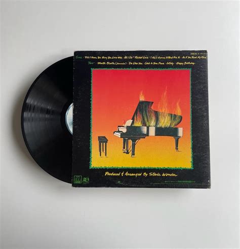 Stevie Wonder Hotter Than July Vinyl LP Record Etsy