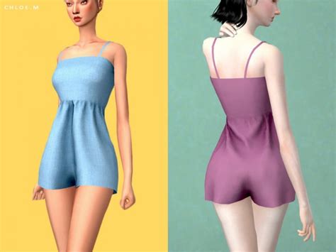 The Sims Resource Jumpsuit By Chloemmm • Sims 4 Downloads