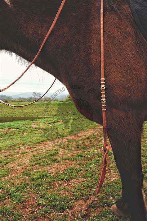 Buckaroo Leather Romel Reins Rawhide Born Free Leather