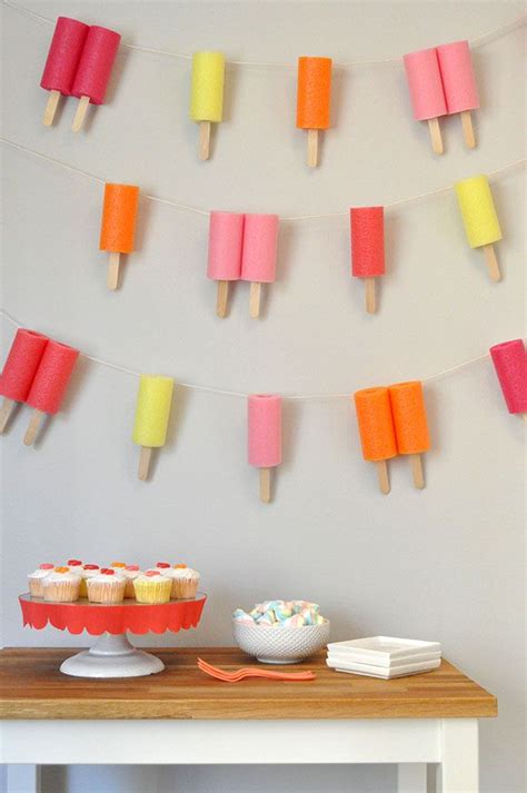 Snowdrop And Company Jumbo Popsicle Garland Popsicle Party Ice