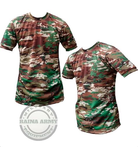 Jual Kaos Army Kaos Loreng Dryfit Lengan Pendek Loreng Multicam Tni Ad
