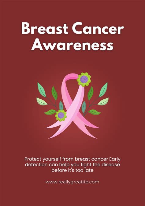 Page 2 Free Printable Breast Cancer Awareness Poster Templates Canva