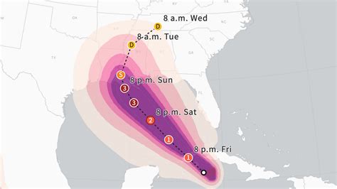 Track Hurricane Ida Latest Map Category Level And Wind Speeds Miami