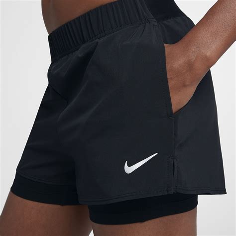 Nike Court Flex Shorts Women Black With Pockets