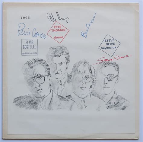 elvis costello and the attractions signed uk promotional only “elvis introduces almost blue” album