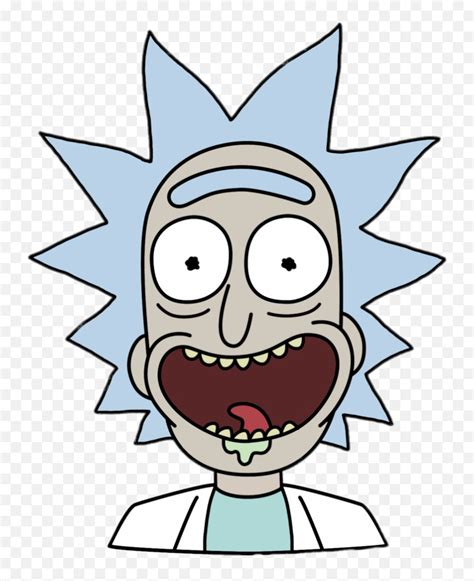 Rick And Morty Drawing Rick Sanchez Face Png Emojirick And Morty