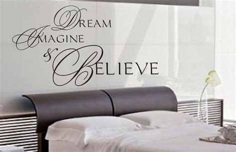 Dream Imagine And Believe Wall Art Sticker Quote Living Room Kitchen Bedroom Wall Decals 3 Sizes