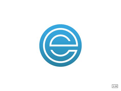 E Logo Design Symbol Mark Lettermark Monoline By Alexandru Molnar On