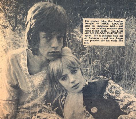 Sixties Beat Mick Jagger And Marianne Faithfull