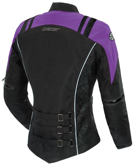 Joe Rocket Womens Xs Blackpurple Atomic 40 Textile Motorcycle Jacket