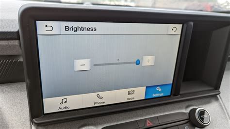 Observation About Brightness Scale On Base Infotainment Screen