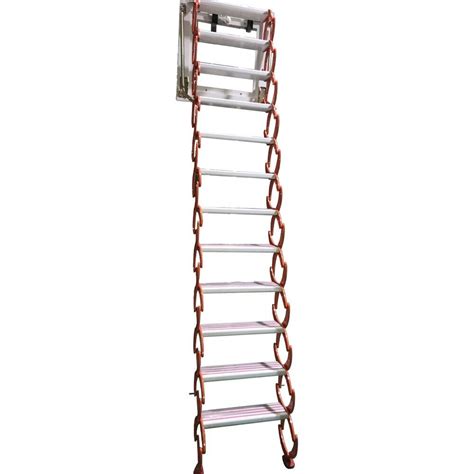 Techtongda Folding Loft Ladder Hatch Attic Stair Pull Down Wall Mounted